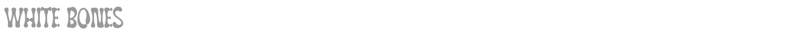 White Bones font preview
